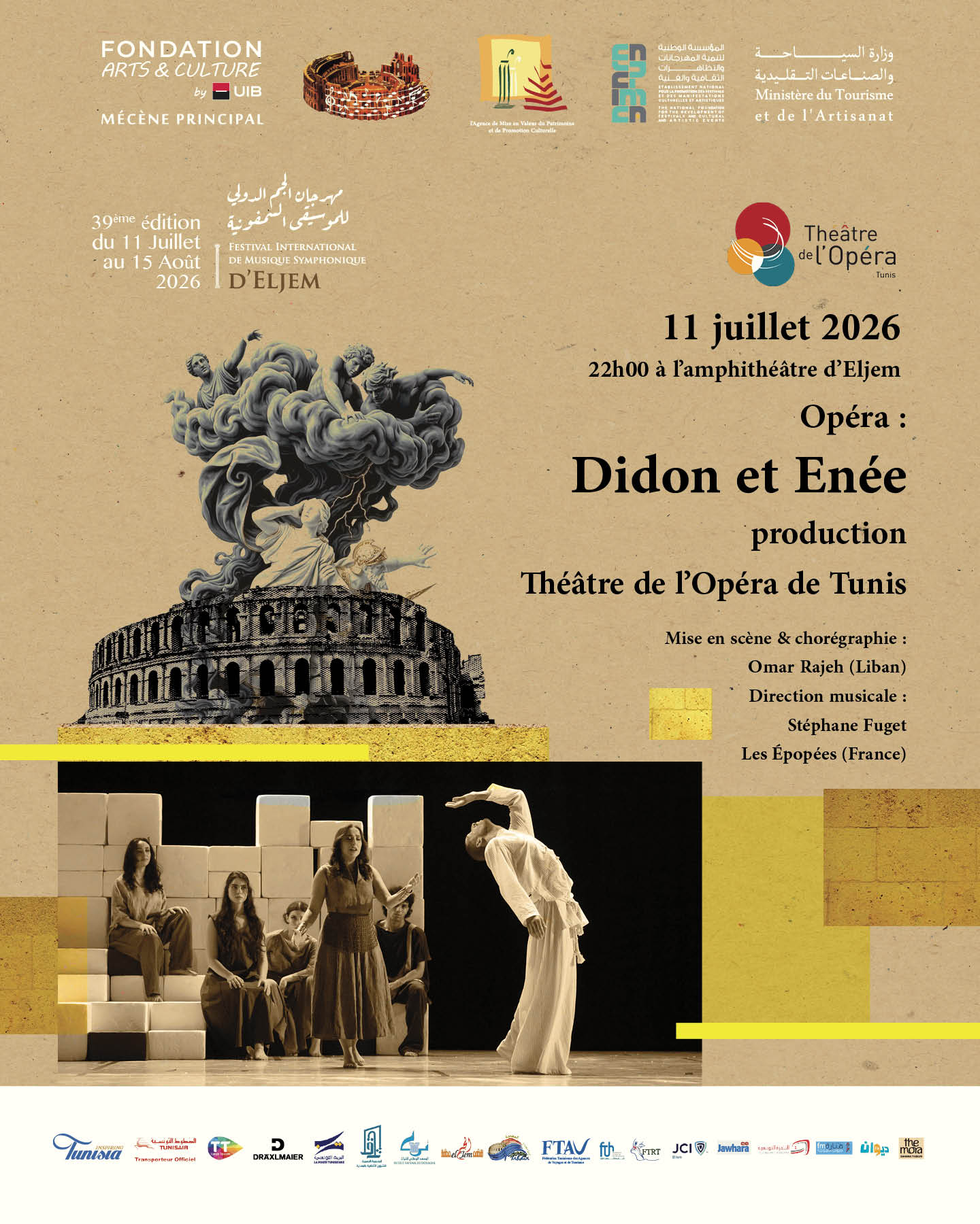 Opéra : Didon et Énée — Théâtre de l'Opéra de Tunis