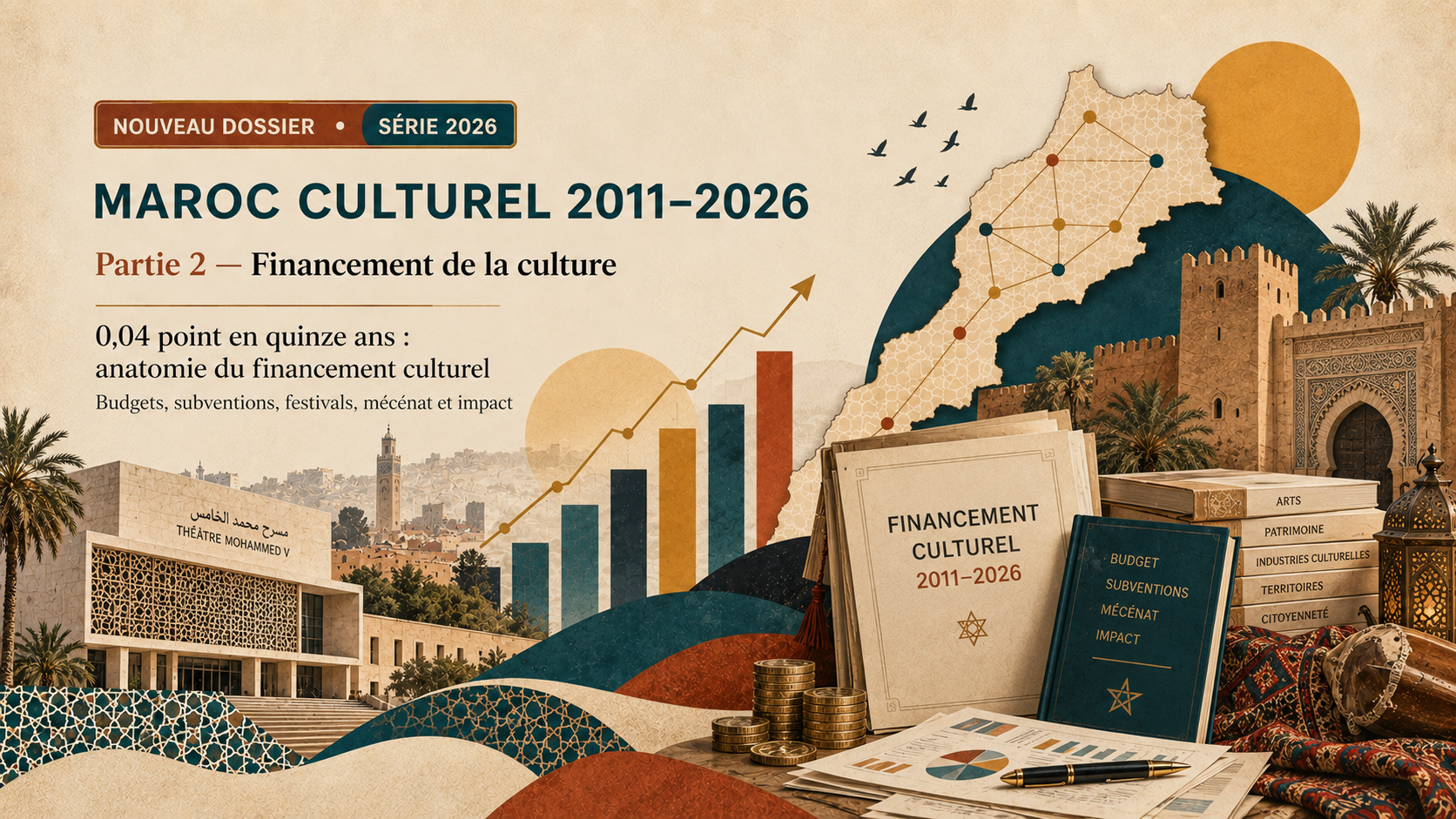 0,04 point en quinze ans : anatomie du financement culturel au Maroc
