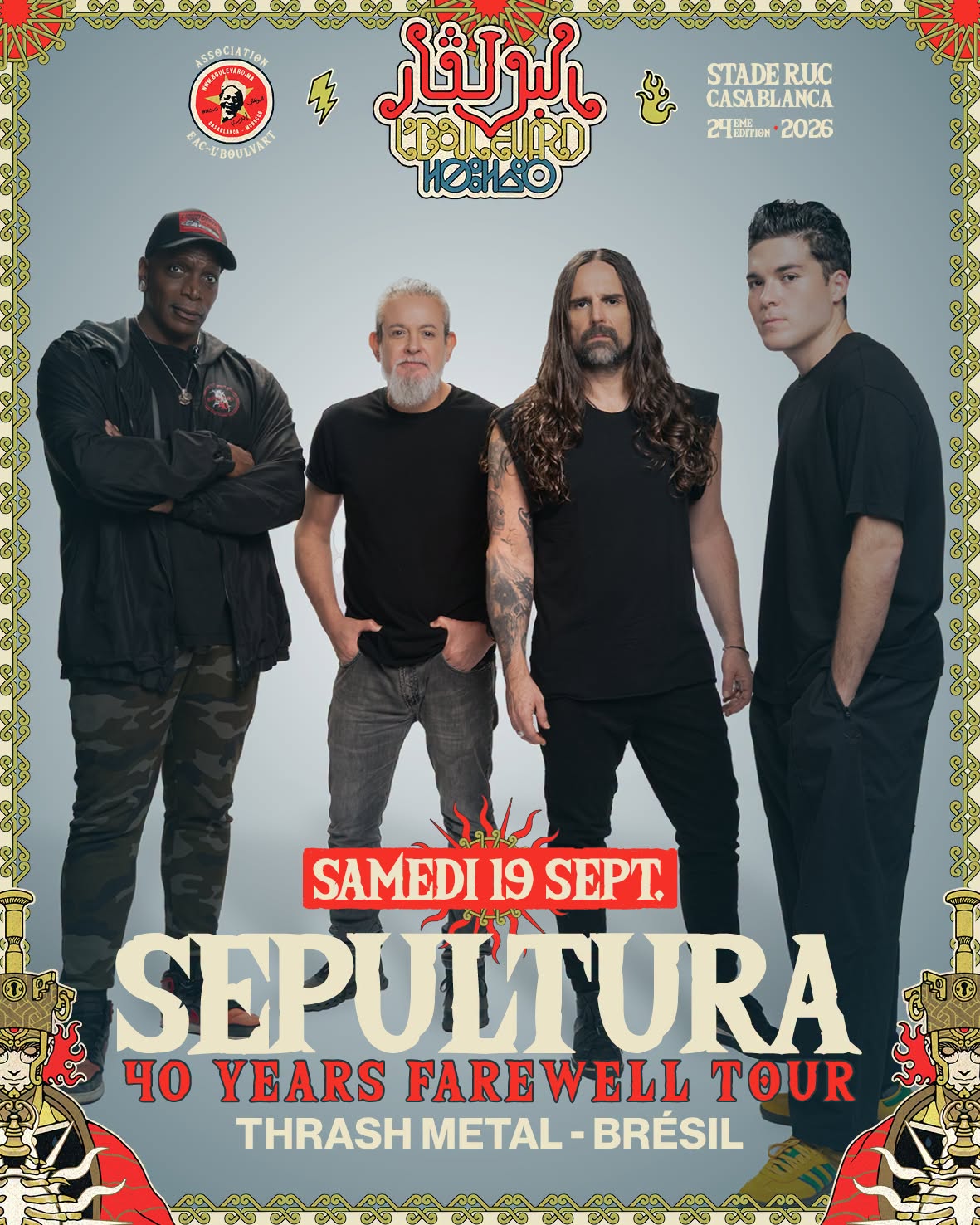 Sepultura à L’Boulevard 2026 : seize ans après Casablanca, le dernier concert africain d’une légende du metal