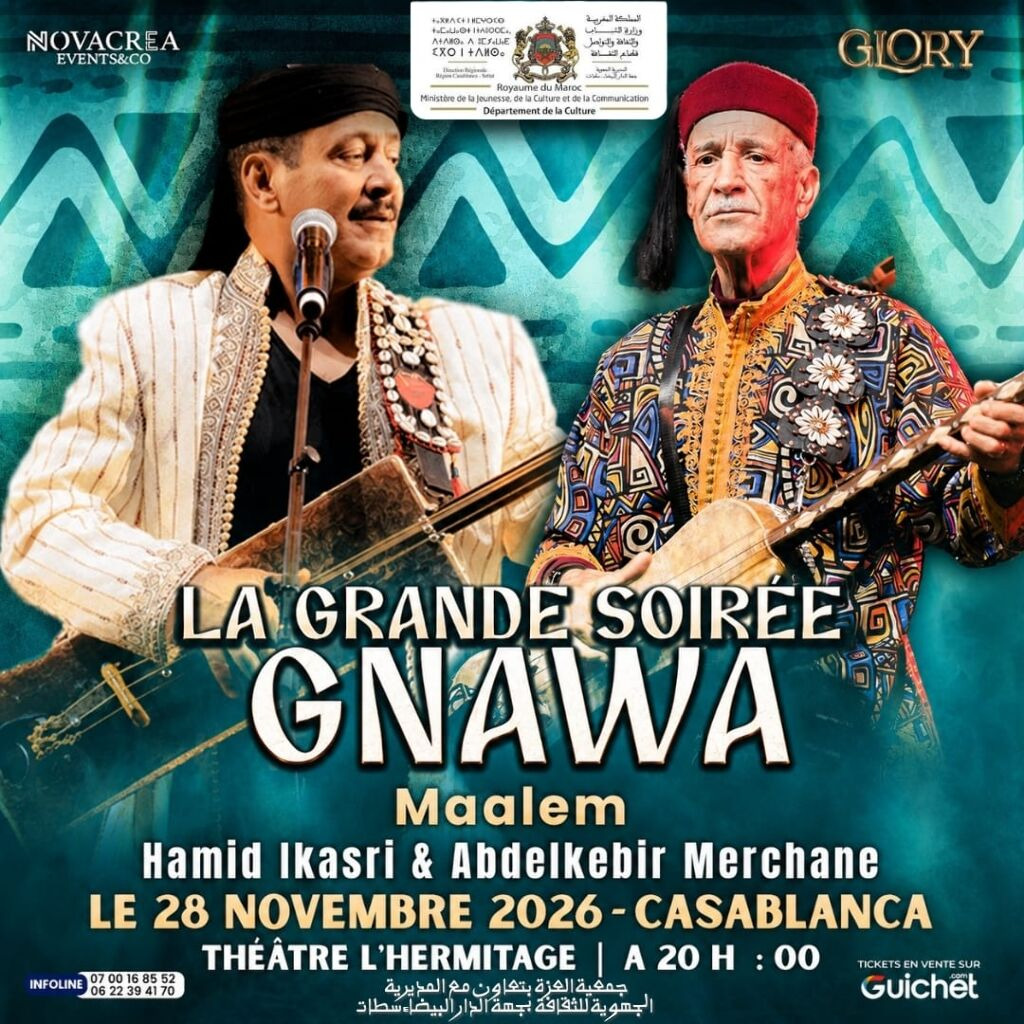 Hamid El Kasri & Abdelkebir Merchane — Gnawa night in Casablanca